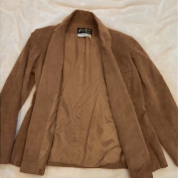 RARE Wilson Ultra Suede Vintage Gino Rossi Double Breasted Jacket/Peacoat - Picture 9 of 11